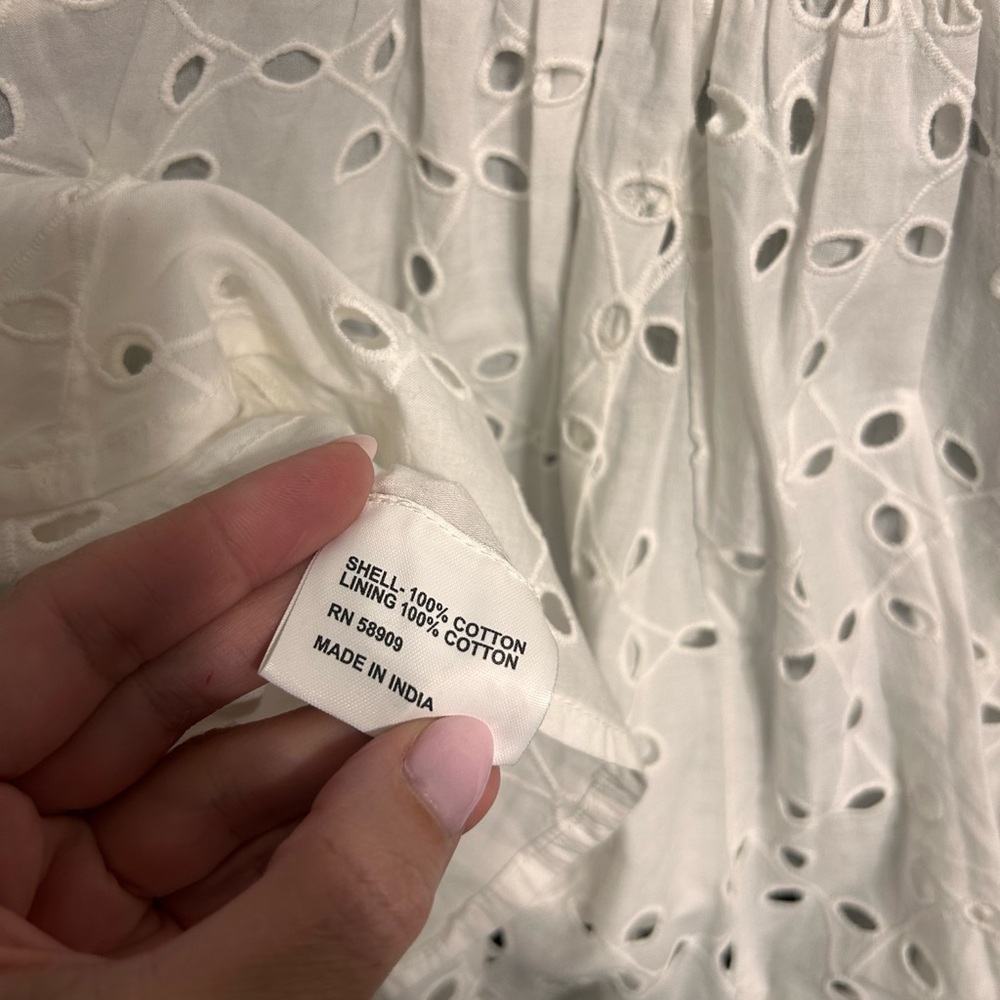 Gianni Bini white eyelet dress medium - Picture 13 of 13